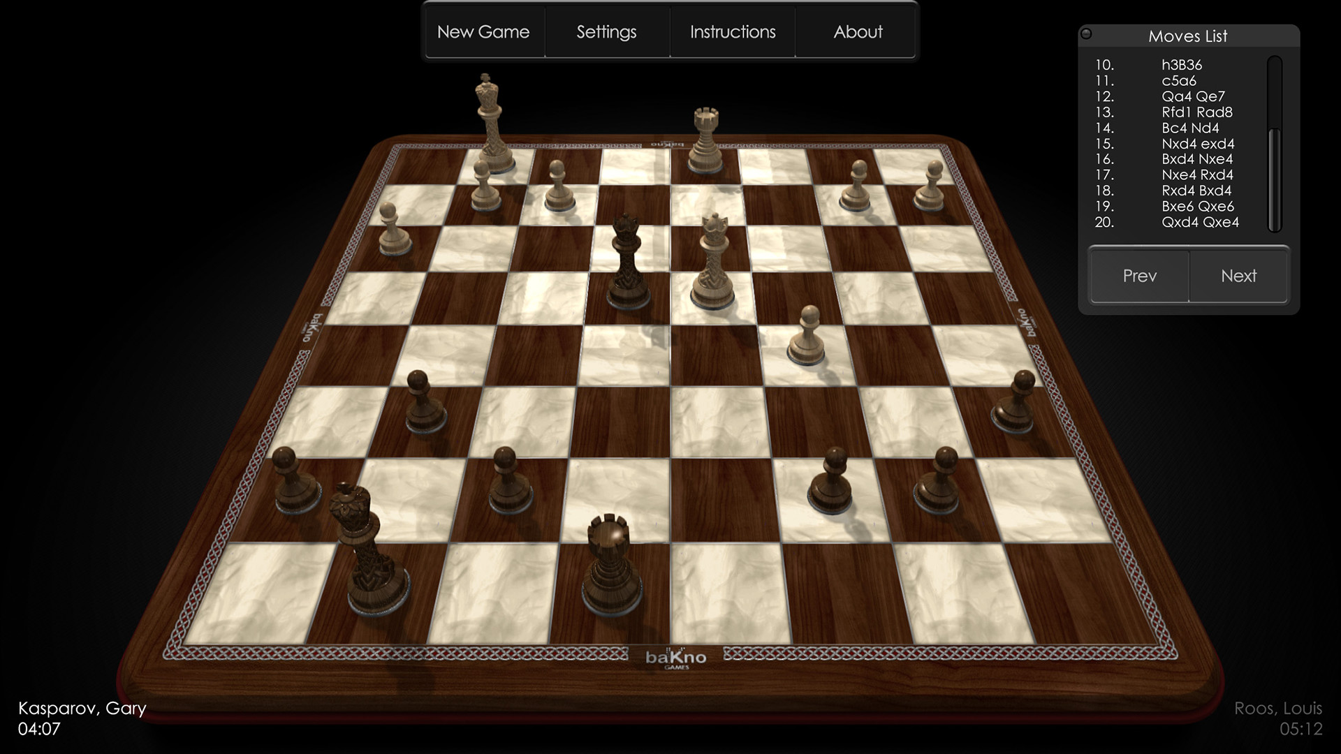 Best chess games