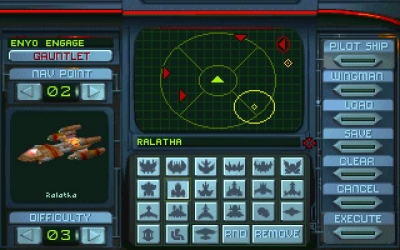 Screen ze hry Wing Commander Academy