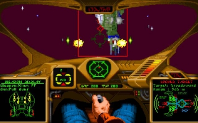 Screen ze hry Wing Commander Academy