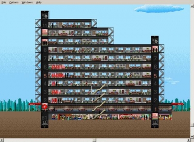 Screen ze hry Sim Tower: The Vertical Empire