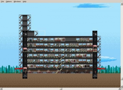 Screen ze hry Sim Tower: The Vertical Empire