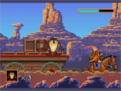 Screen ze hry Taz in Escape from Mars