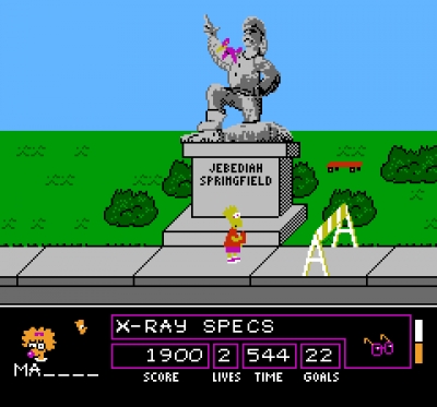 Screen ze hry The Simpsons: Bart vs. The Space Mutants