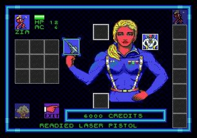 Screen ze hry Buck Rogers: Countdown to Doomsday