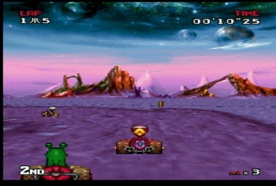 Screen ze hry Atari Karts