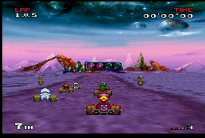 Screen ze hry Atari Karts