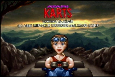 Screen ze hry Atari Karts