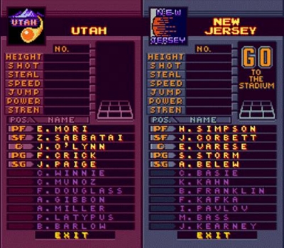 Screen ze hry Double Dribble: The Playoff Edition