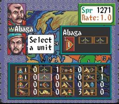 Screen ze hry Genghis Khan II: Clan of the Gray Wolf