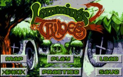 Screen ze hry Lemmings 2: The Tribes