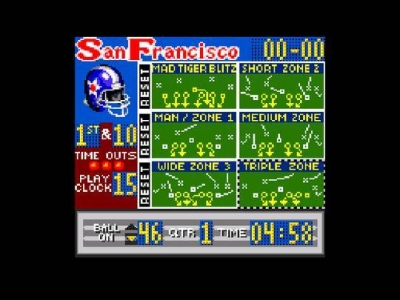 Screen ze hry Madden NFL 96