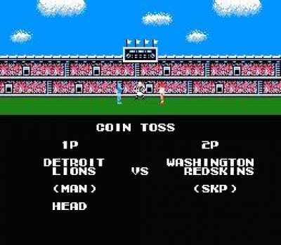 Screen ze hry Tecmo Super Bowl