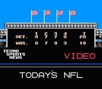 Screen ze hry Tecmo Super Bowl