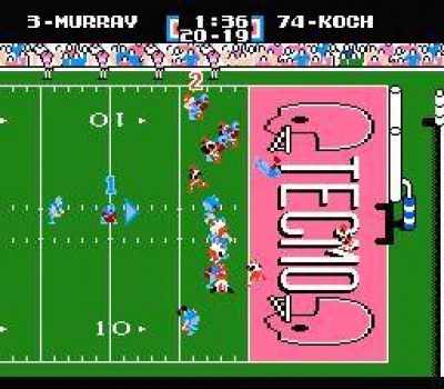 Screen ze hry Tecmo Super Bowl