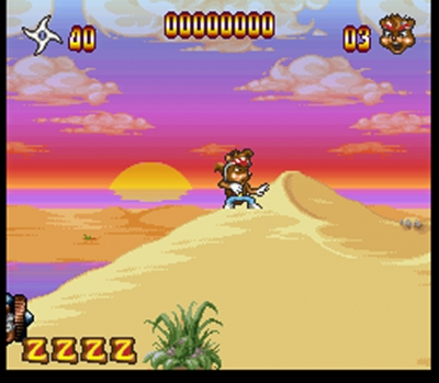 Screen ze hry Zero the Kamikaze Squirrel