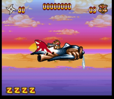 Screen ze hry Zero the Kamikaze Squirrel