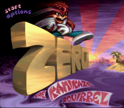 Screen ze hry Zero the Kamikaze Squirrel