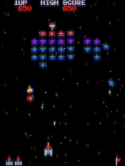 Screen ze hry Galaxian