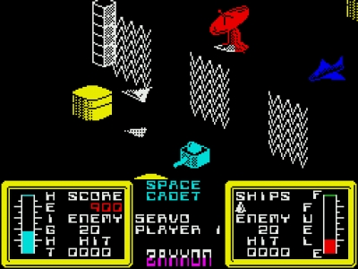 Screen ze hry Zaxxon