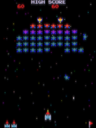 Screen ze hry Galaxian