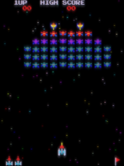 Screen ze hry Galaxian