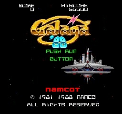 Screen ze hry Galaga 90