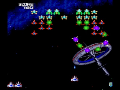 Screen ze hry Galaga 90