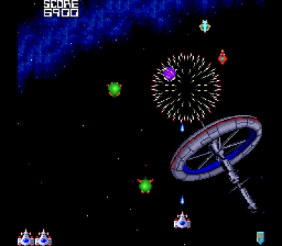 Screen ze hry Galaga 90