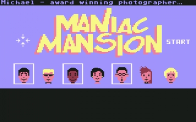 Screen ze hry Maniac Mansion