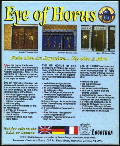 Screen ze hry Eye of Horus