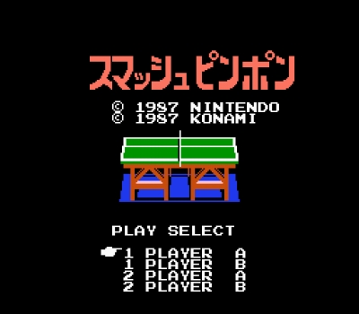 Screen ze hry Ping Pong