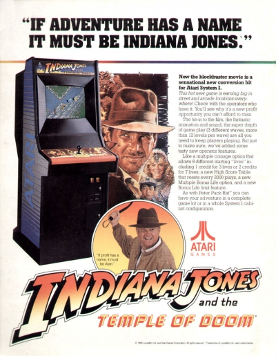 Obal hry Indiana Jones and the Temple of Doom