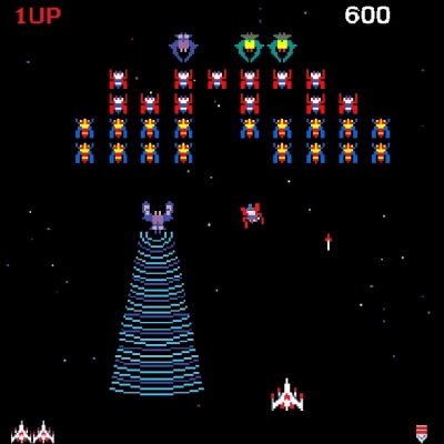 Screen ze hry Galaga
