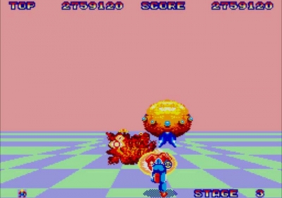 Screen ze hry Space Harrier