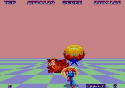 Screen ze hry Space Harrier