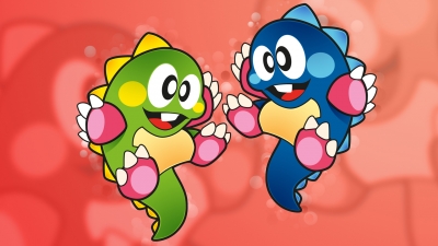 Artwork ke he Bubble Bobble also featuring Rainbow Islands