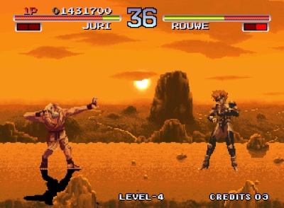 Screen ze hry Galaxy Fight: Universal Warriors