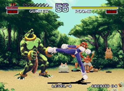 Screen ze hry Galaxy Fight: Universal Warriors