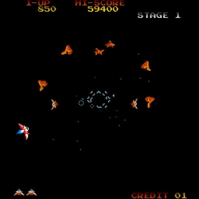 Screen ze hry Gyruss
