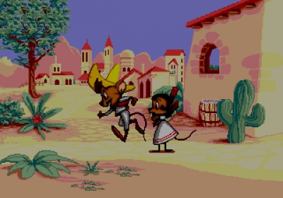Screen ze hry Cheese Cat-astrophe Starring Speedy Gonzales