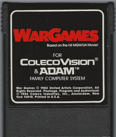 Artwork ke hře WarGames