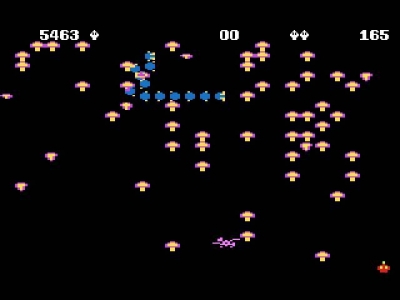 Screen ze hry Centipede