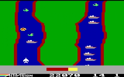 Screen ze hry River Raid