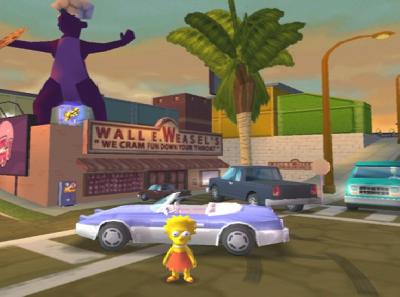 Screen ze hry Simpsons: Hit & Run, The
