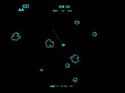 Screen ze hry Asteroids Deluxe