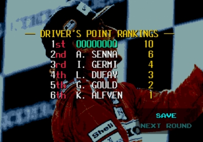 Screen ze hry Ayrton Senna´s Super Monaco GP II