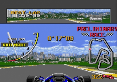 Screen ze hry Ayrton Senna´s Super Monaco GP II