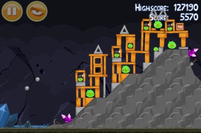 Screen ze hry Angry Birds