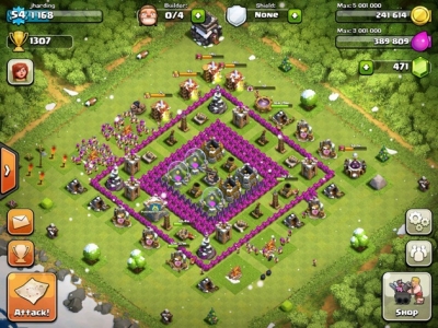 Screen ze hry Clash of Clans