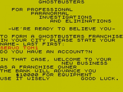 Screen ze hry Ghostbusters